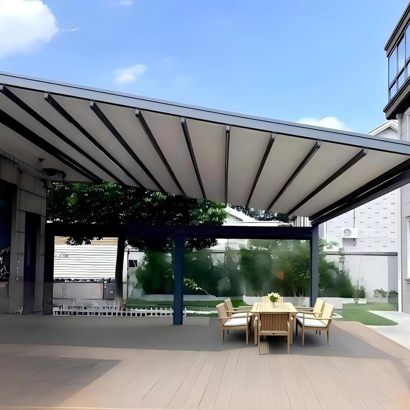 Motorized Parallel Retractable Awnings