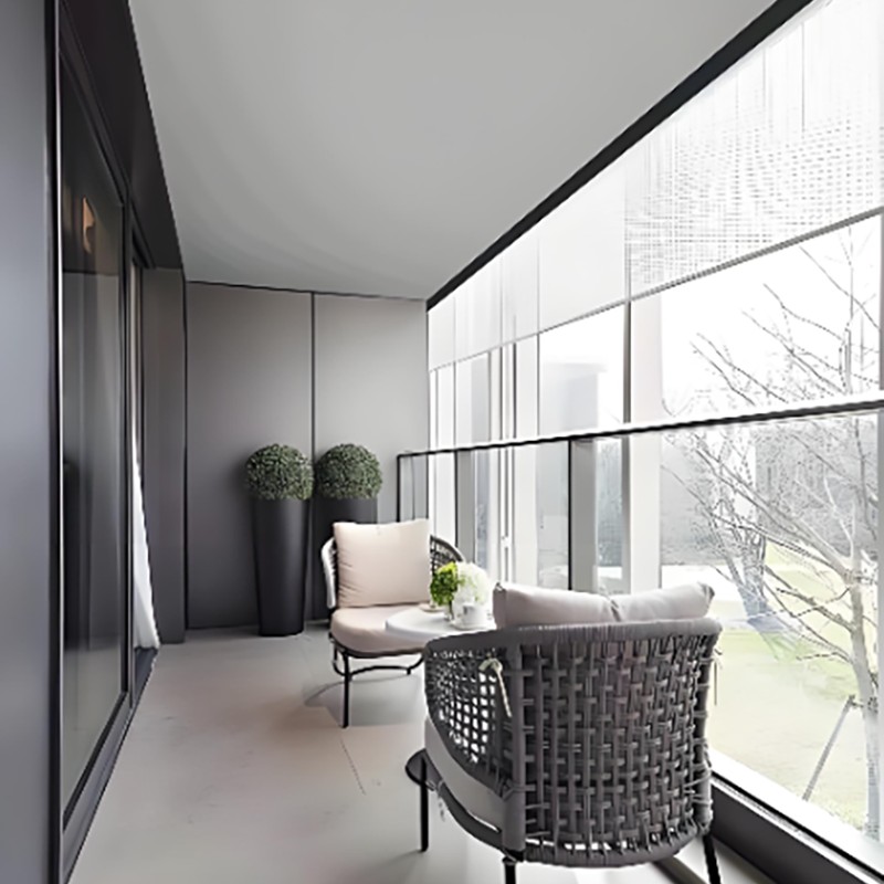 Trackless Exterior Roller Shades